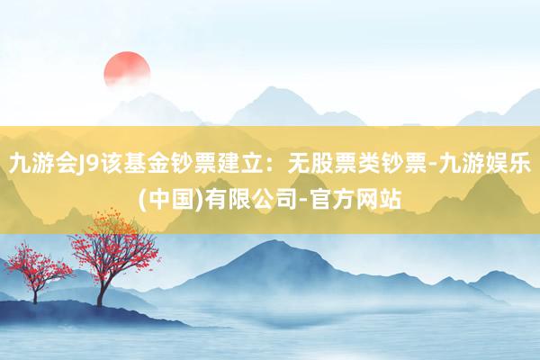 九游会J9该基金钞票建立：无股票类钞票-九游娱乐(中国)有限公司-官方网站