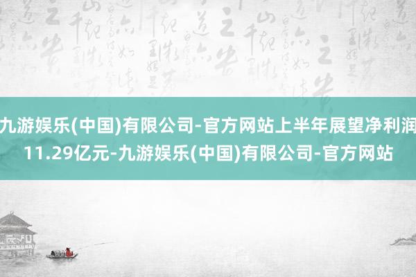 九游娱乐(中国)有限公司-官方网站上半年展望净利润11.29亿元-九游娱乐(中国)有限公司-官方网站