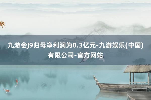 九游会J9归母净利润为0.3亿元-九游娱乐(中国)有限公司-官方网站