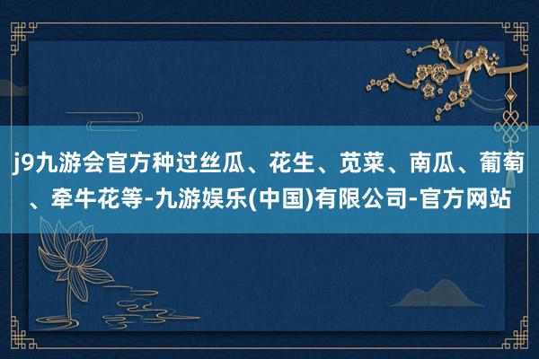 j9九游会官方种过丝瓜、花生、苋菜、南瓜、葡萄、牵牛花等-九游娱乐(中国)有限公司-官方网站