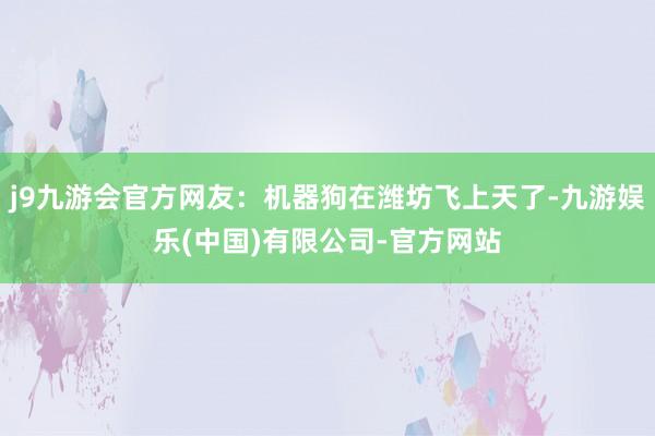 j9九游会官方网友：机器狗在潍坊飞上天了-九游娱乐(中国)有限公司-官方网站
